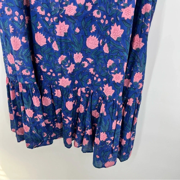 The Fox and The Mermaid Venice Aarya Tent Maxi Dress Floral Sleeveless Tiered M - Picture 10 of 15